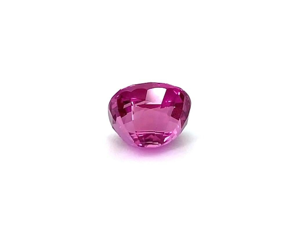 5.00 Carat Purple Pink Sapphire Oval, Unset Loose Gemstone, GIA Certified In New Condition In Los Angeles, CA