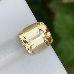 5 Cts Champagne Golden Cushion Cut Topaz Gemstone for Ring and Pendant Jewelry