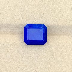 5 CTs Deep Royal Blue Color Lapis Lazuli Emerald Cut Gemstone for Jewellery 10mm