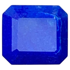 5 CTs Deep Royal Blue Color Lapis Lazuli Emerald Cut Gemstone for Jewellery 10mm