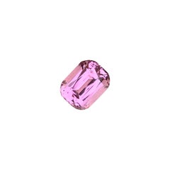 5 cts Natural Bubble Gum Pink Tourmaline Step Cushion Cut for Jewellery 11 mm