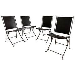 5 Design Leather Foldable Chairs