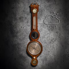 5 dial Elegant Victorian Barometer First half of 19th century by P Corti Exeter