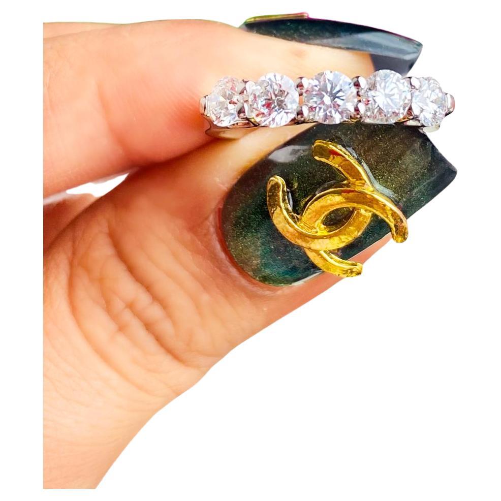 Five Diamond Ring For Sale