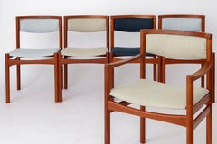5 Dining Chairs 1960s by SAX, Denmark Teak