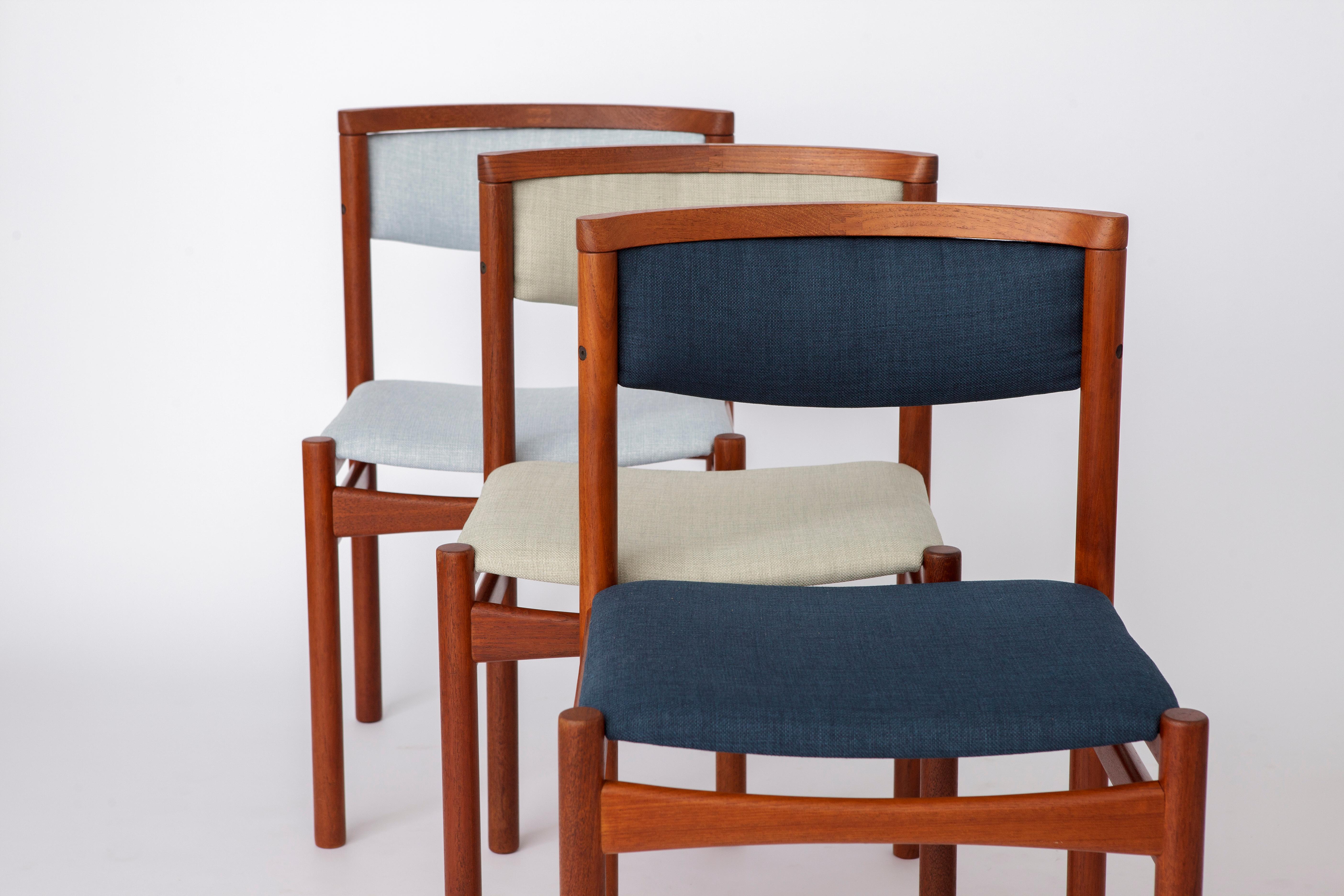 Danish 5 Dining Chairs 1960s by SAX, Denmark Teak For Sale