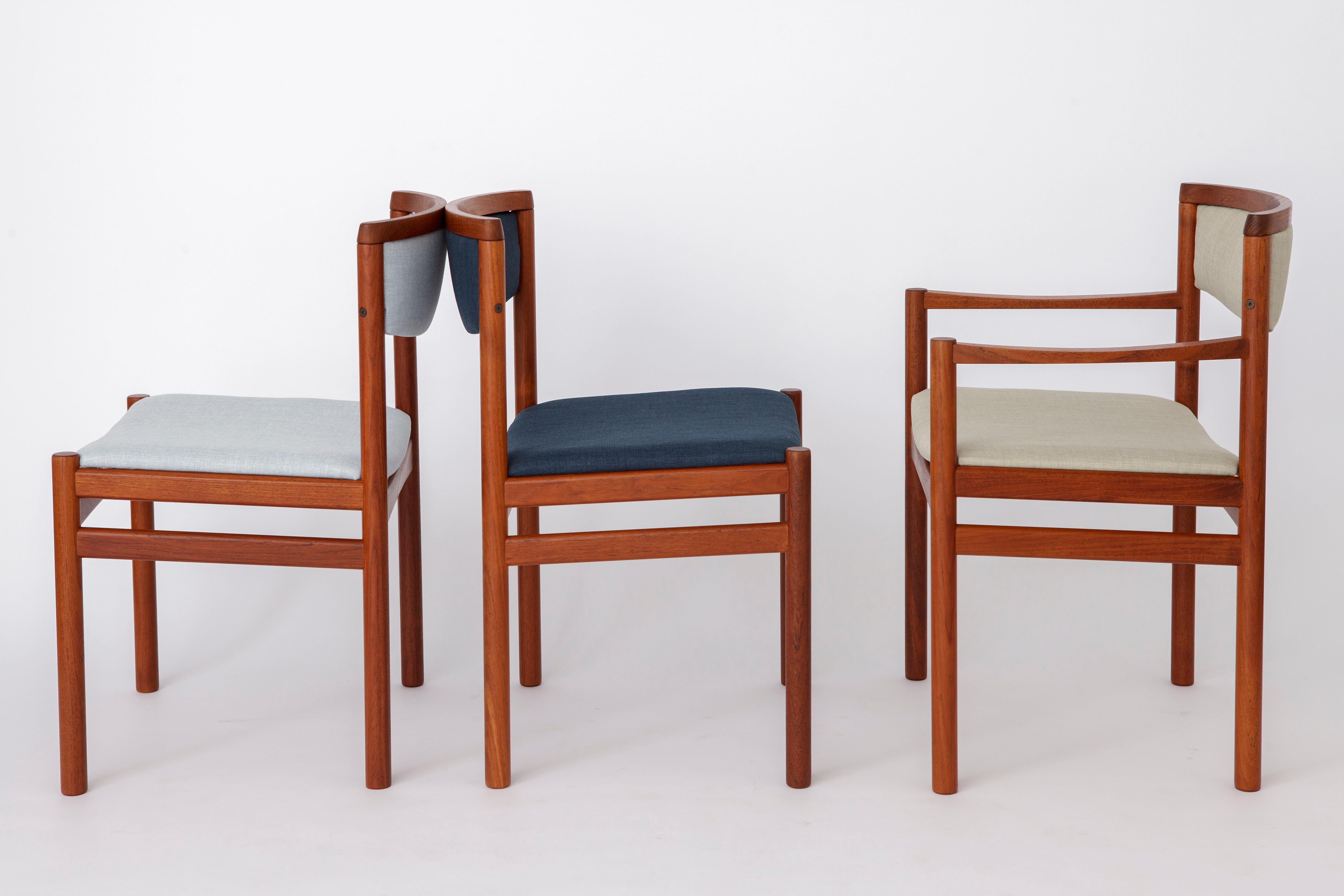 5 Dining Chairs 1960s by SAX, Denmark Teak In Good Condition For Sale In Hannover, DE