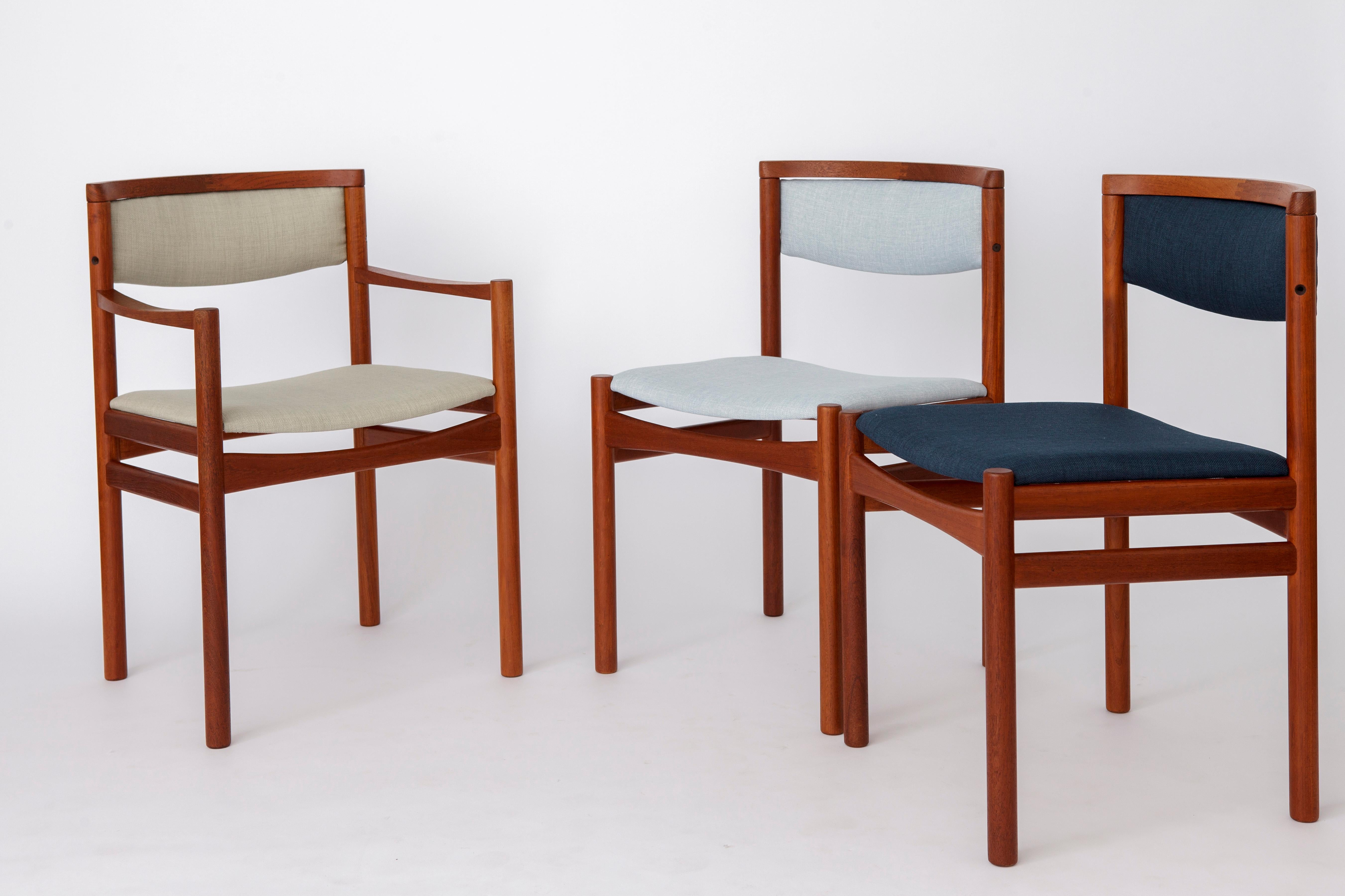 5 Dining Chairs 1960s by SAX, Denmark Teak For Sale 1