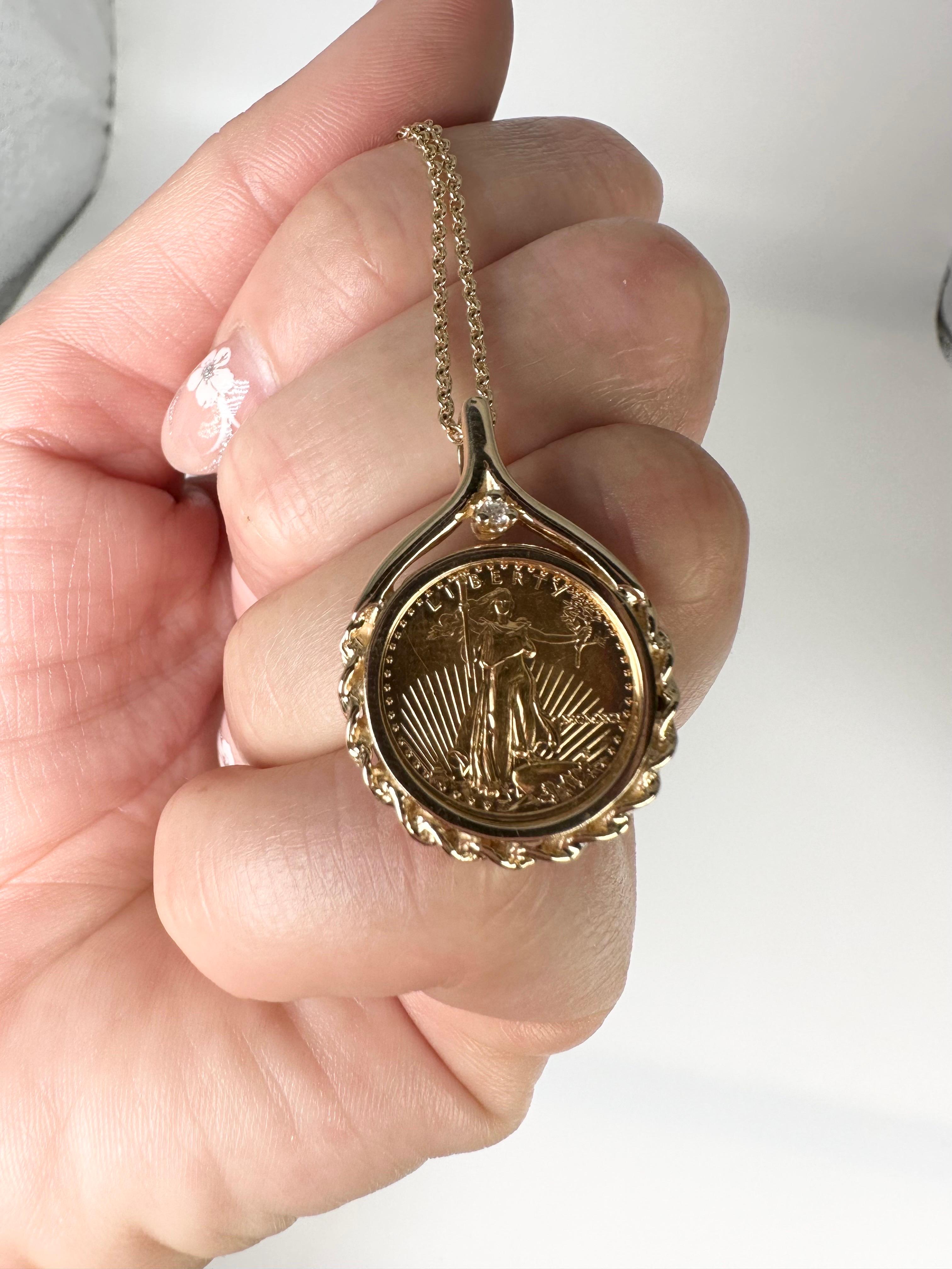 lady liberty coin necklace