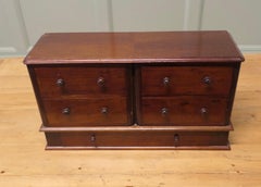 5 Drawer Mahogany Collectors Cabinet