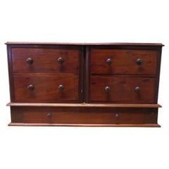 5 Drawer Mahogany Collectors Cabinet