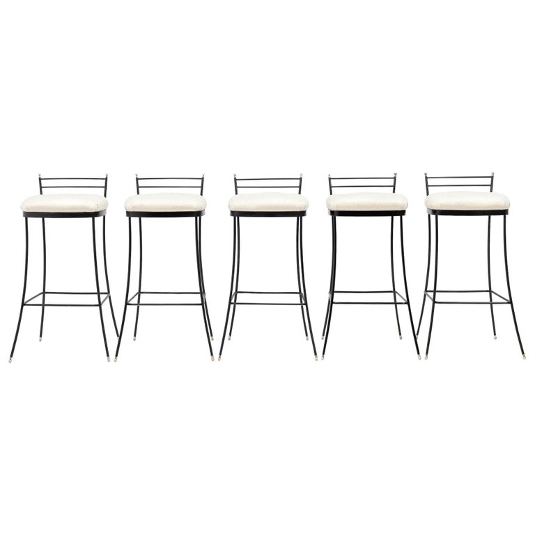 5 Elegant Italian bar stools For Sale at 1stdibs