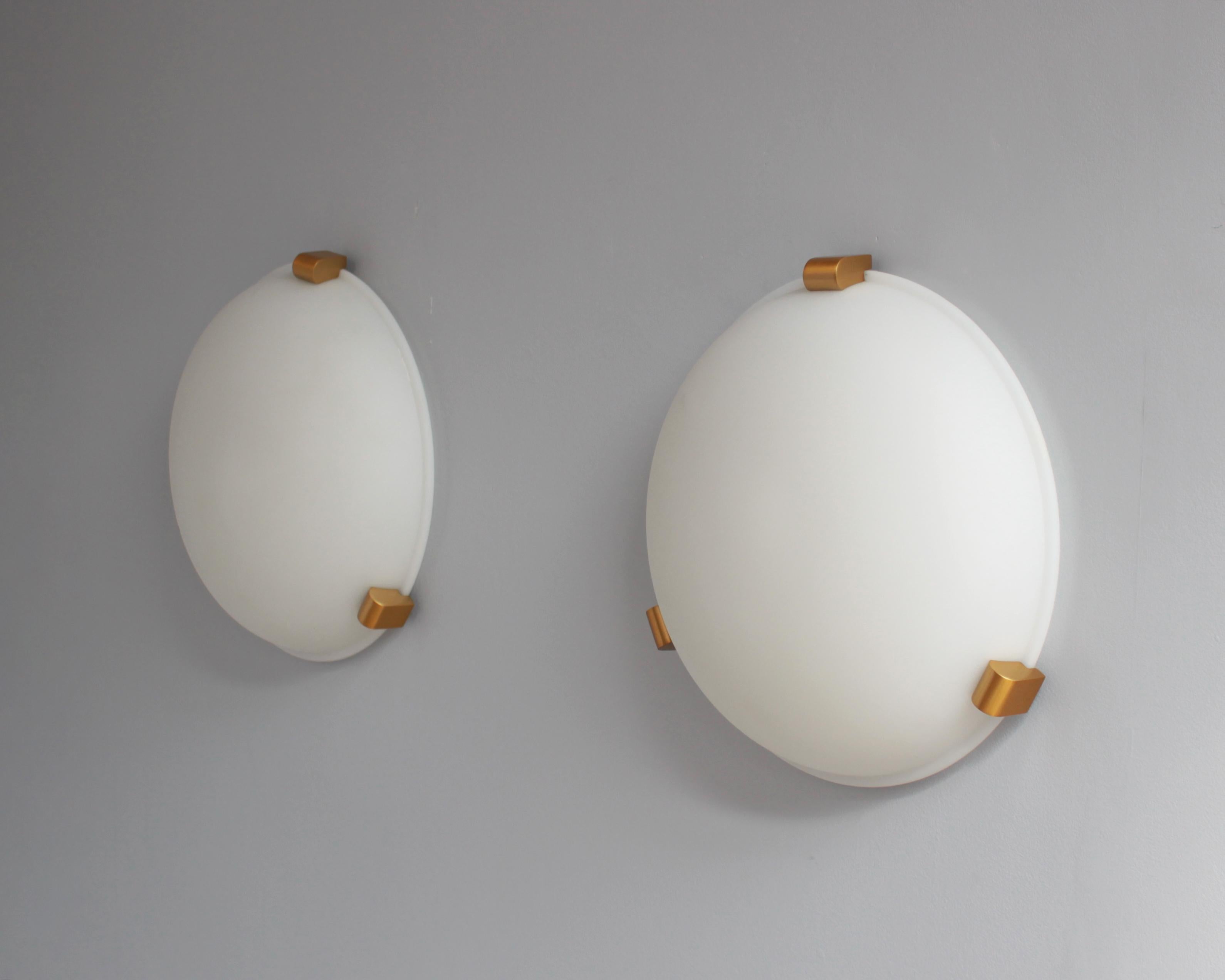 5 finos empotrables o apliques art déco franceses de Jean Perzel en venta 2