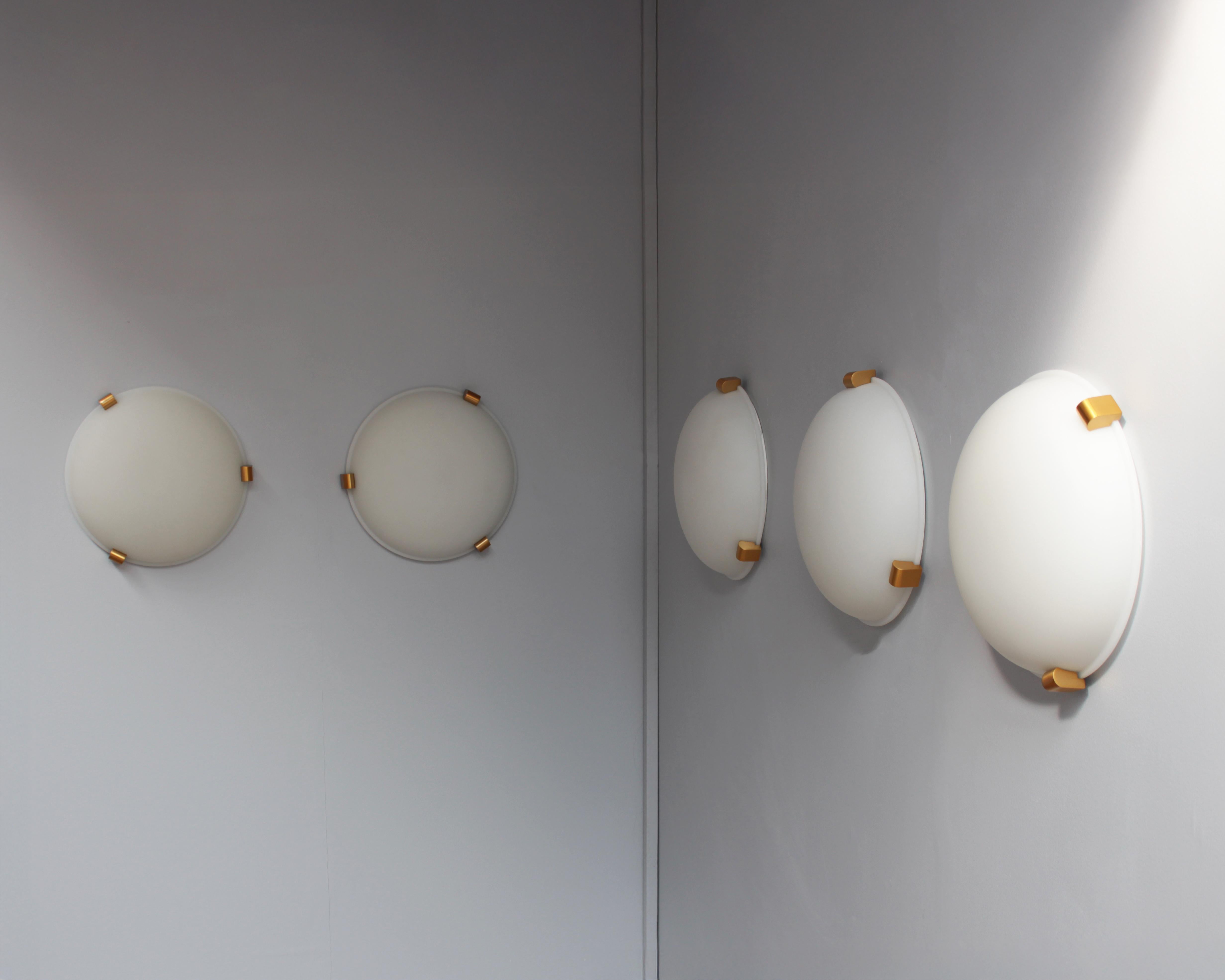 5 finos empotrables o apliques art déco franceses de Jean Perzel en venta 3