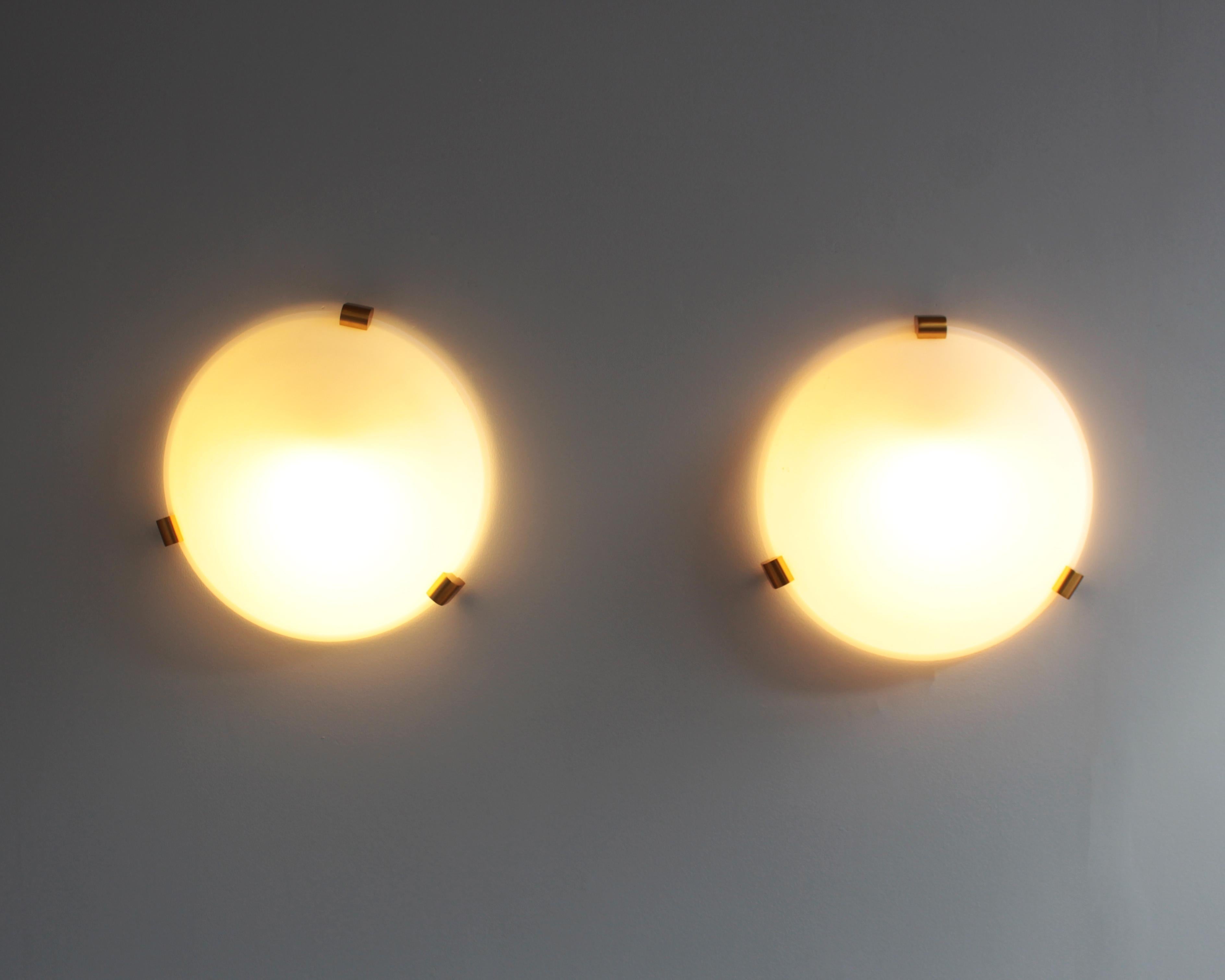 5 finos empotrables o apliques art déco franceses de Jean Perzel en venta 1