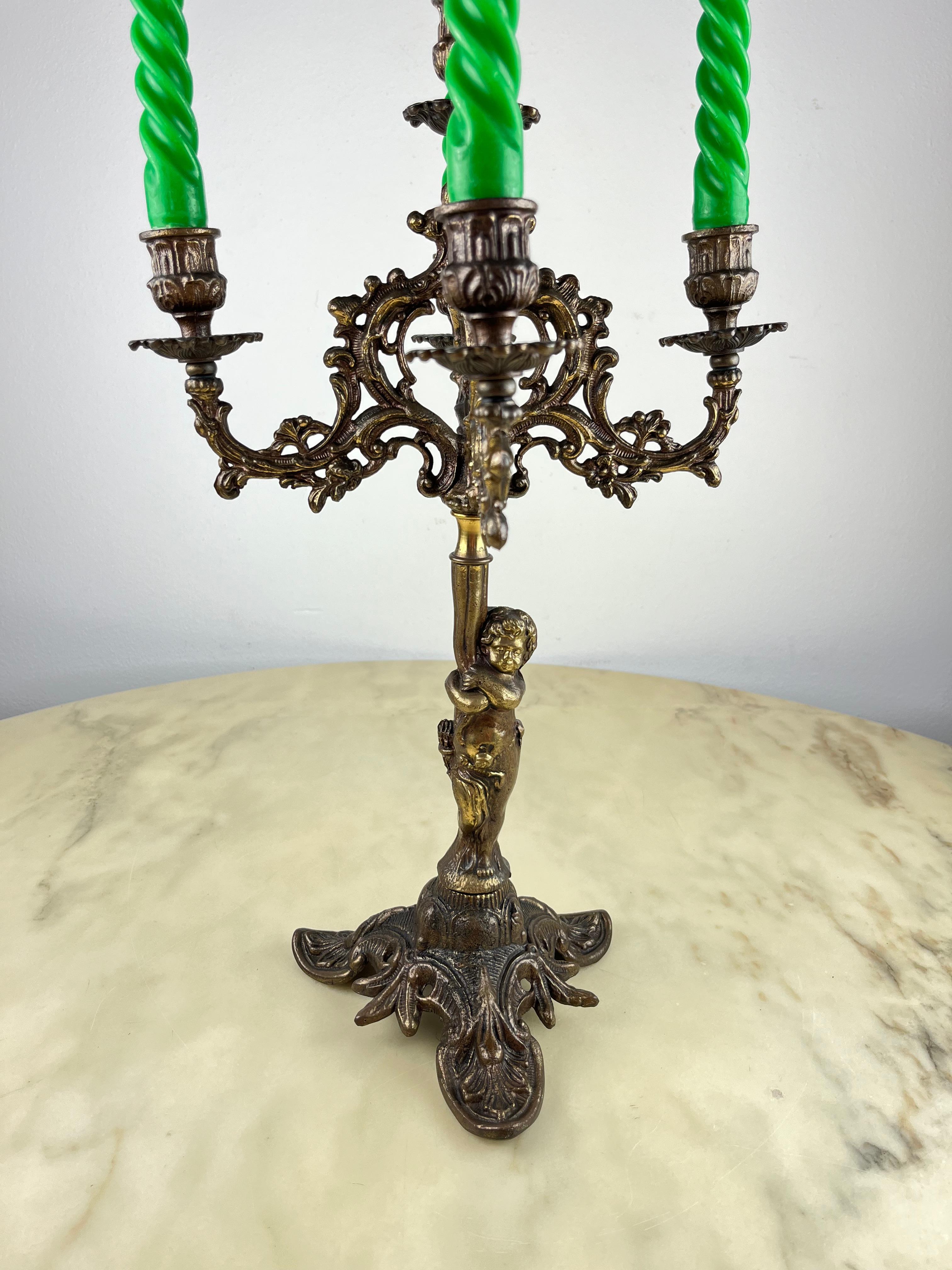 Candelabro a 5 fiamme in bronzo, Italia, anni '50
Trovato in un appartamento nobiliare. Buone condizioni.