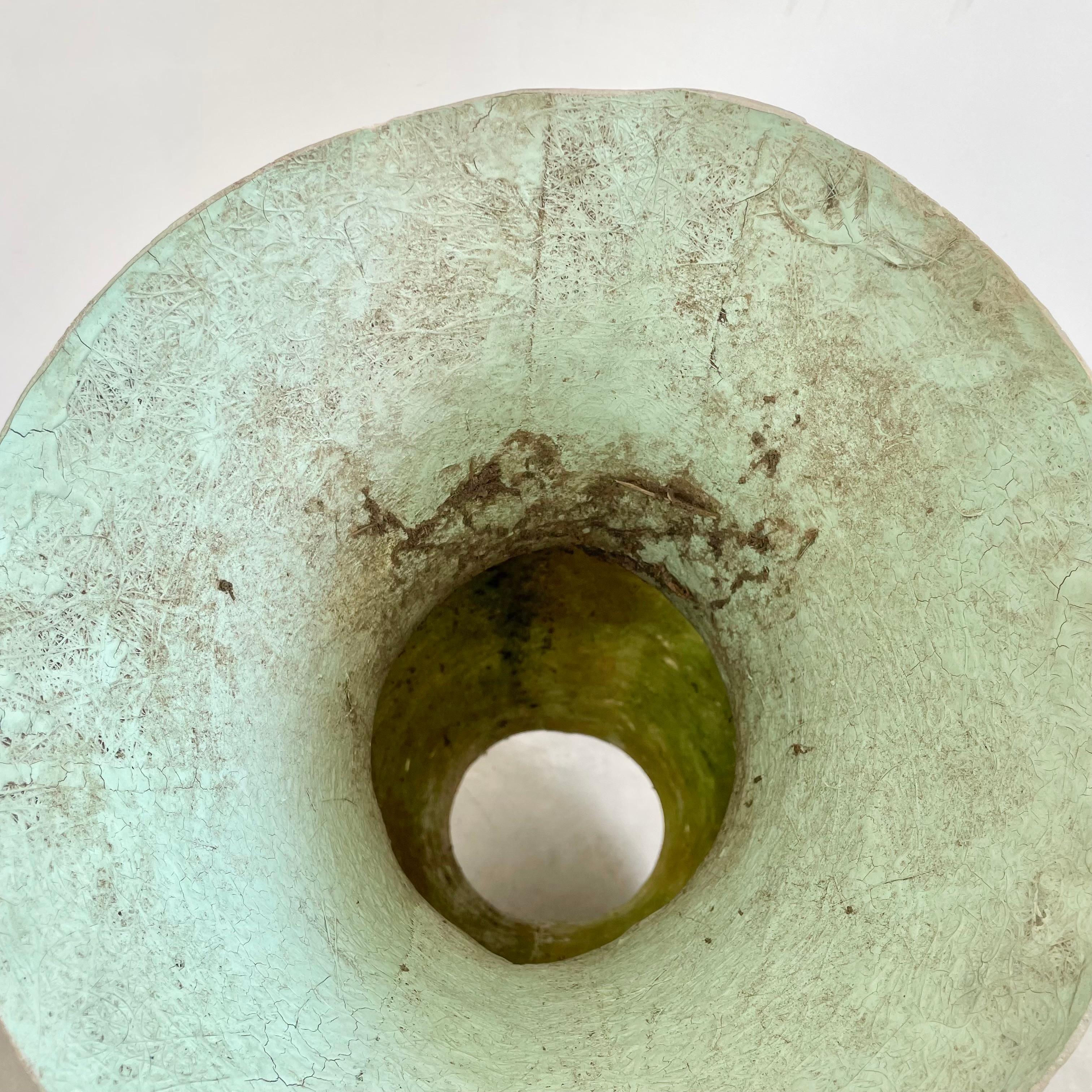 5 Foot Mint Green Fiberglass Vases, Belgium 1960s For Sale 9
