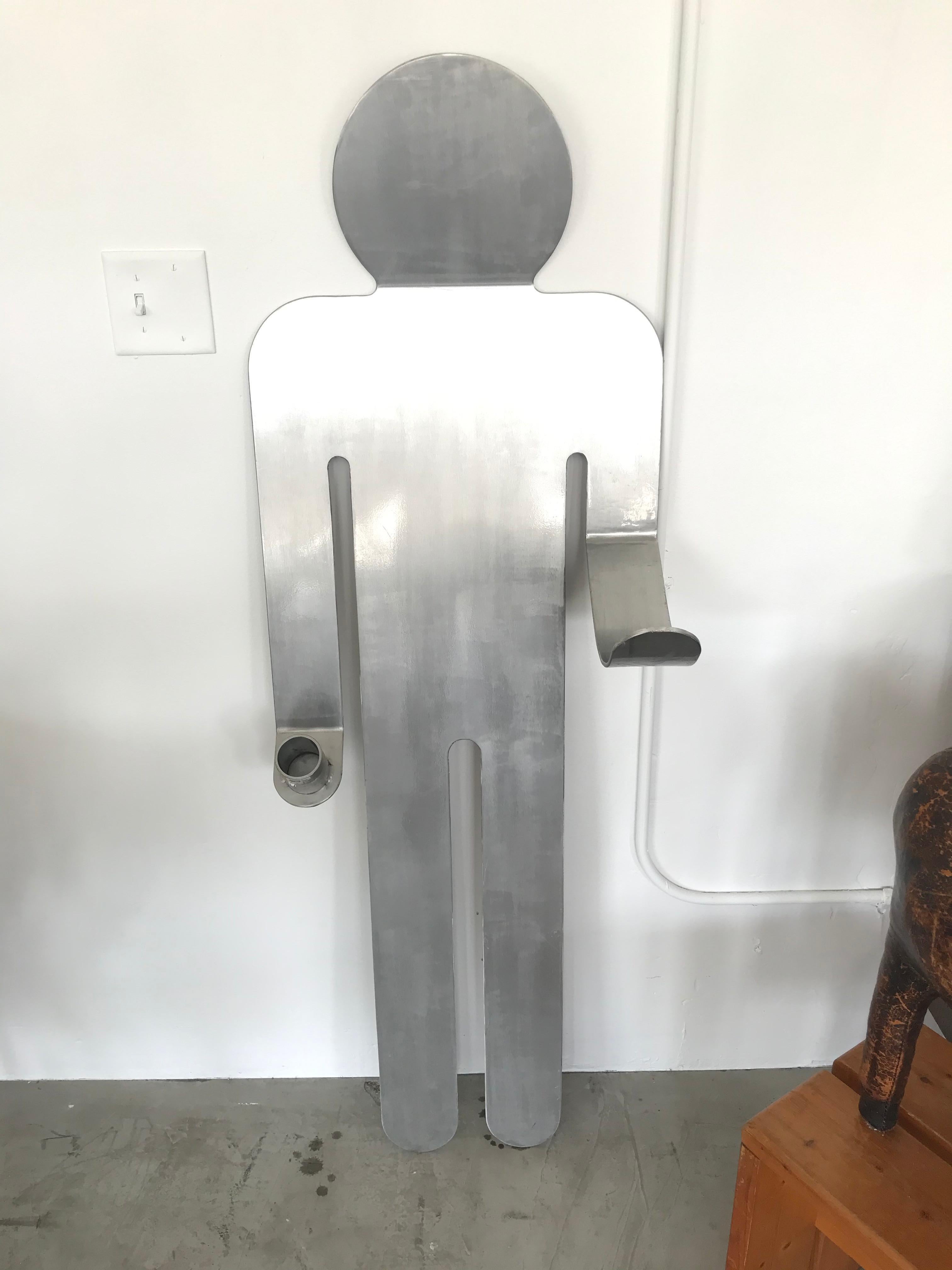 Steel Figural Sculpture In Good Condition In Los Angeles, CA