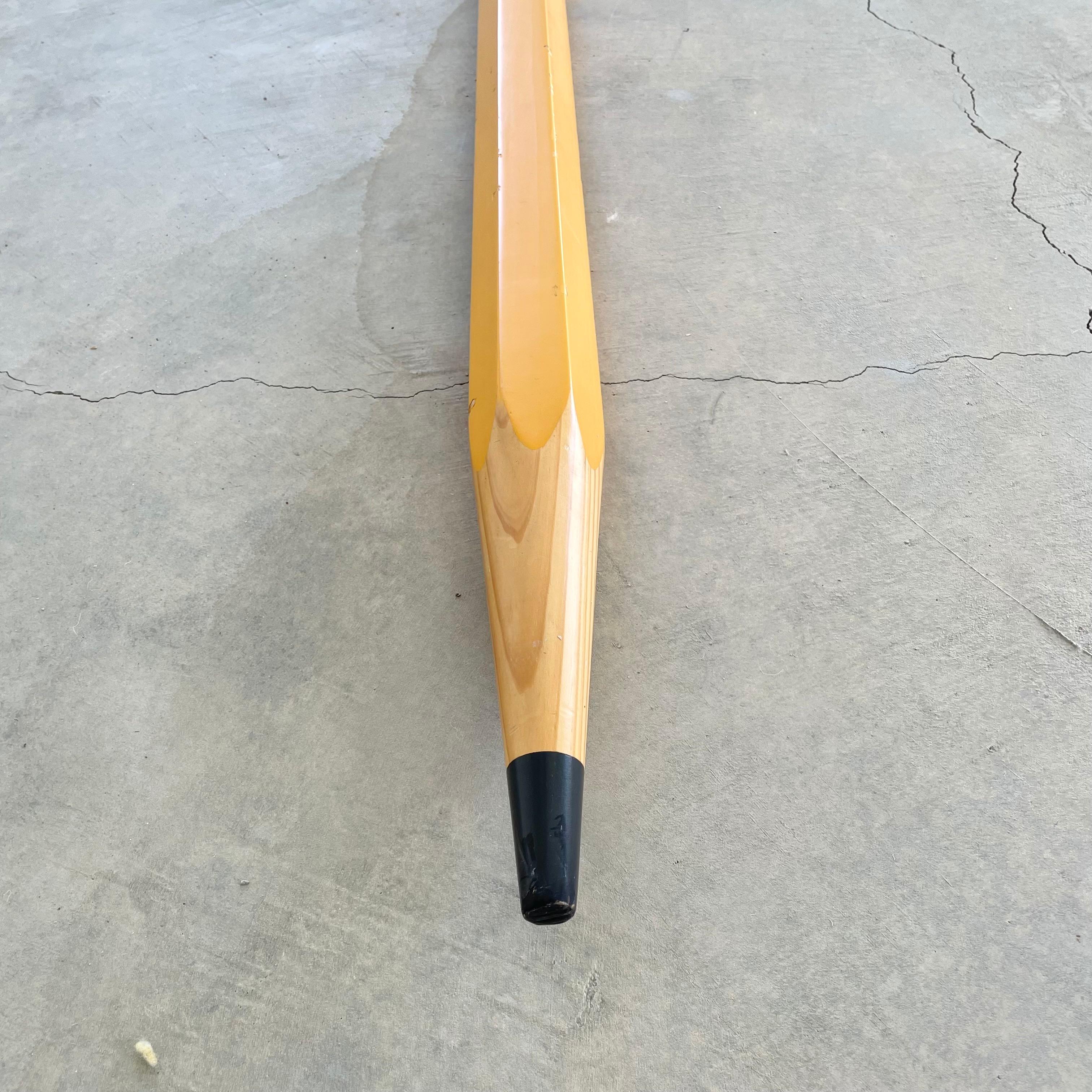 5 Foot Tall Pop Art Wood Pencil In Good Condition For Sale In Los Angeles, CA