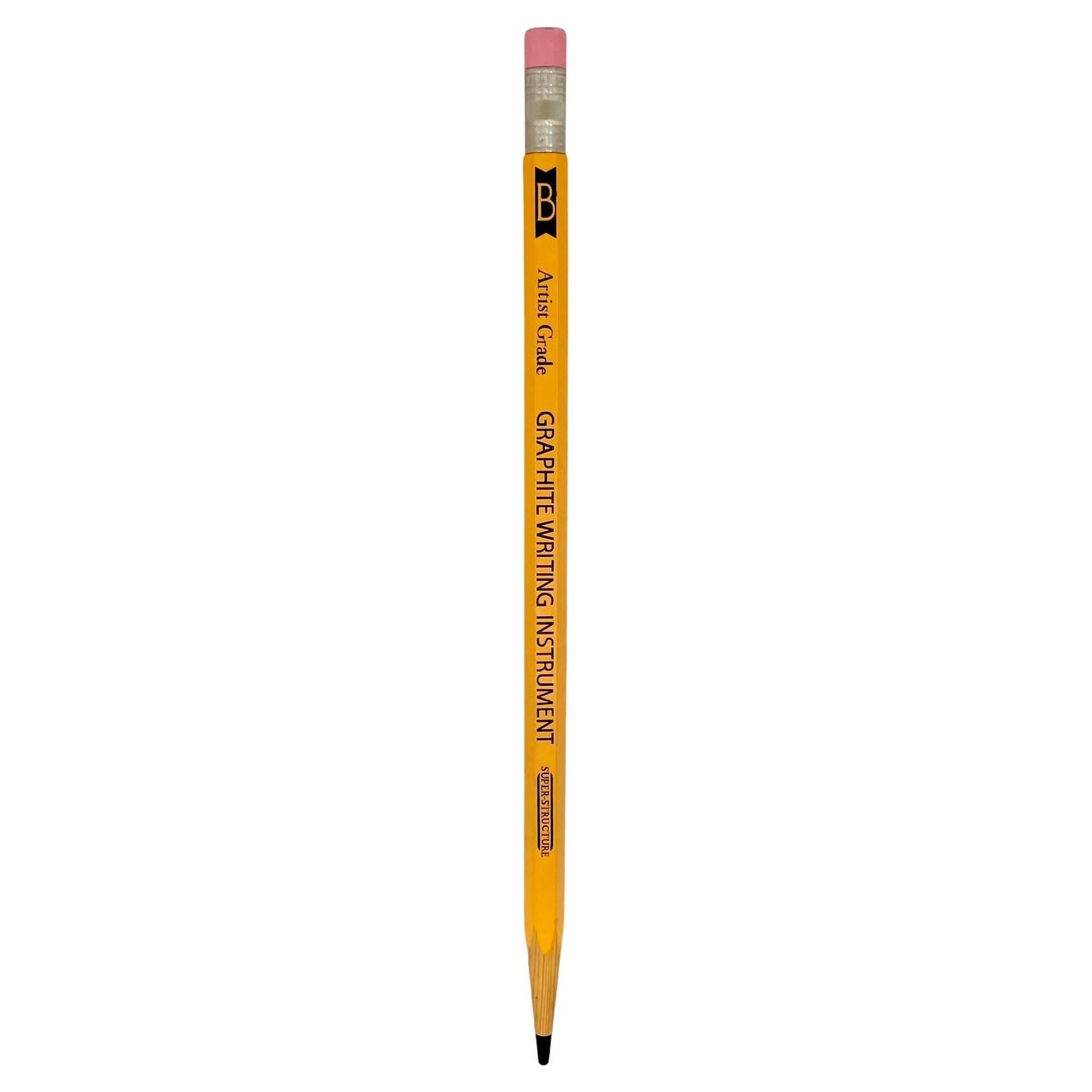 Crayon en bois Pop Art de 5 pieds de haut en vente