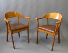 2 French 1980's Armchairs by Baumann