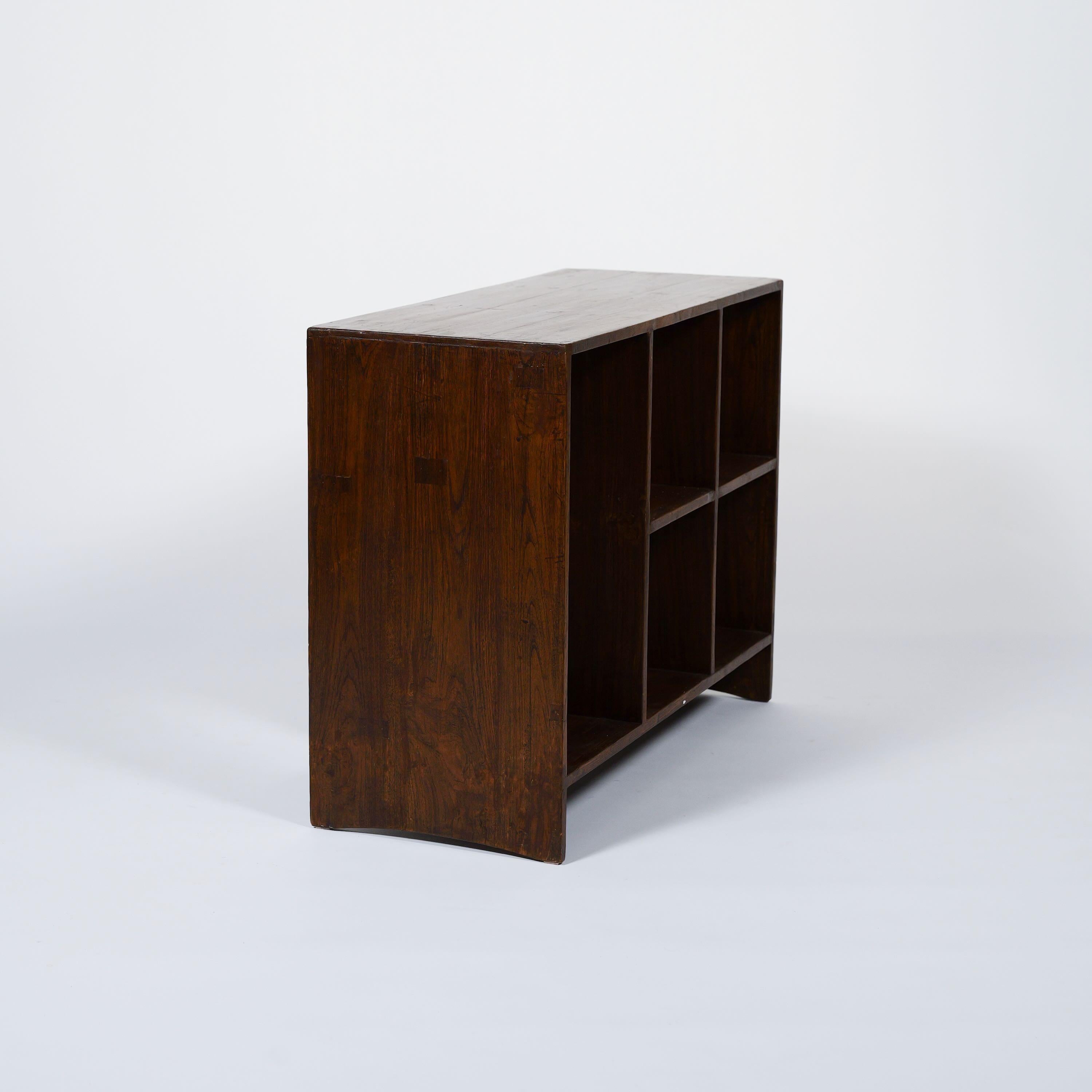 Mid-Century Modern Classeur à 5 trous par Pierre Jeanneret pour Chandigarh, Inde, vers 1957-58 en vente