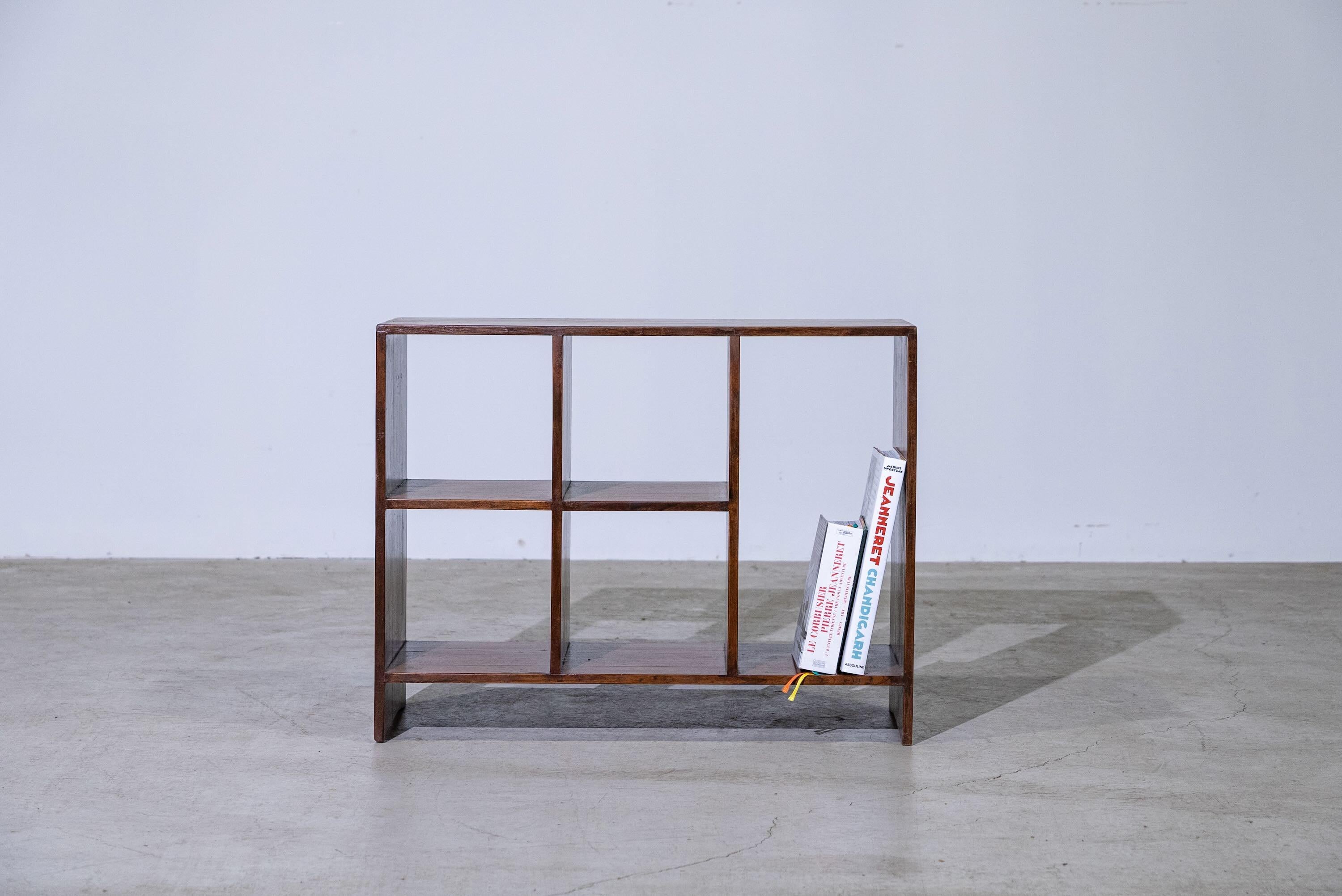 Teak 5-Hole File Rack by Pierre Jeanneret for Chandigarh, India, Circa 1957-58 For Sale