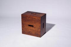 5-Hole Wood Box by Le Corbusier for Chandigarh, India, Circa 1959
