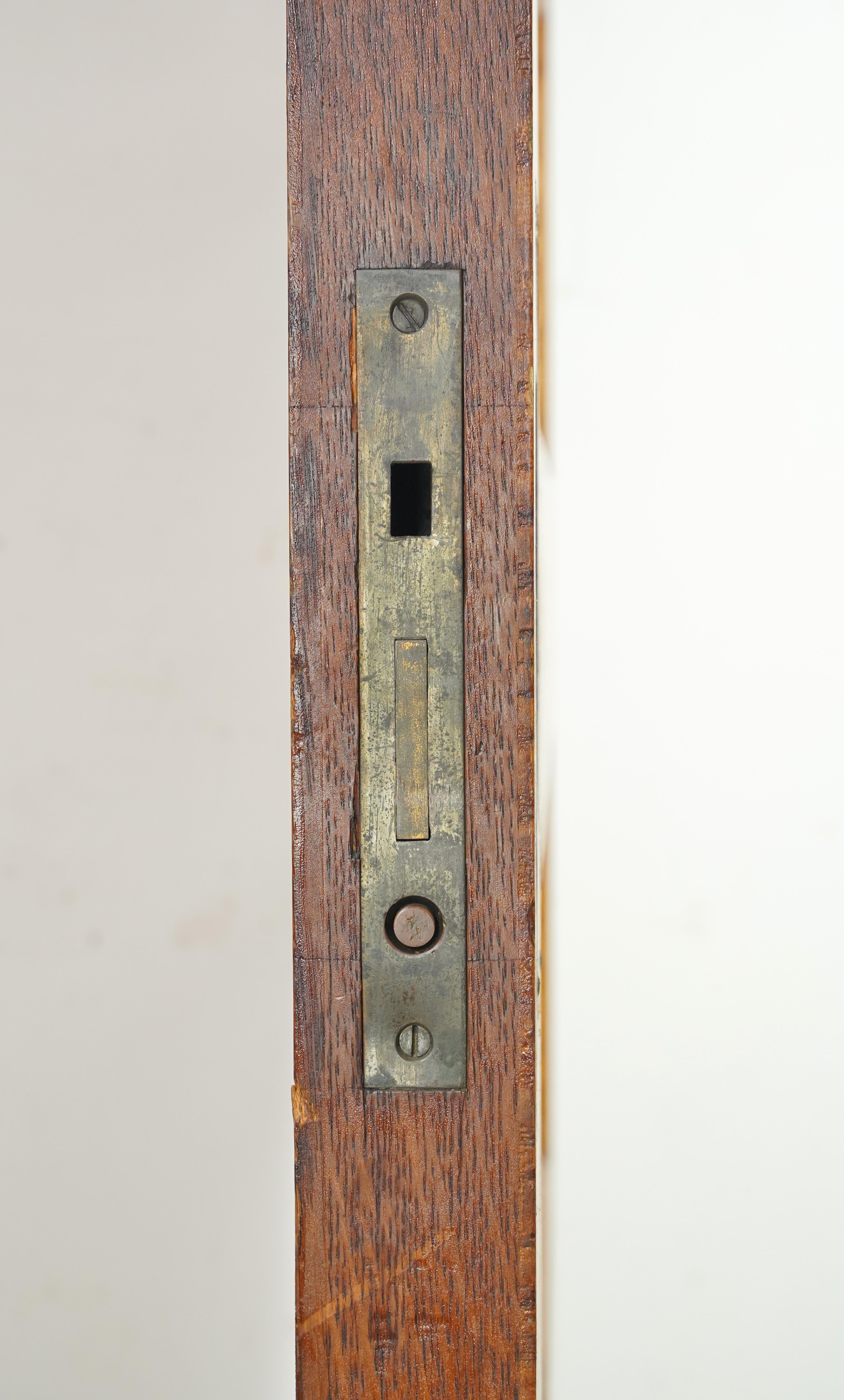 5 Horizontal Panel Wood Pocket Door 82.875 x 43 in. For Sale 2