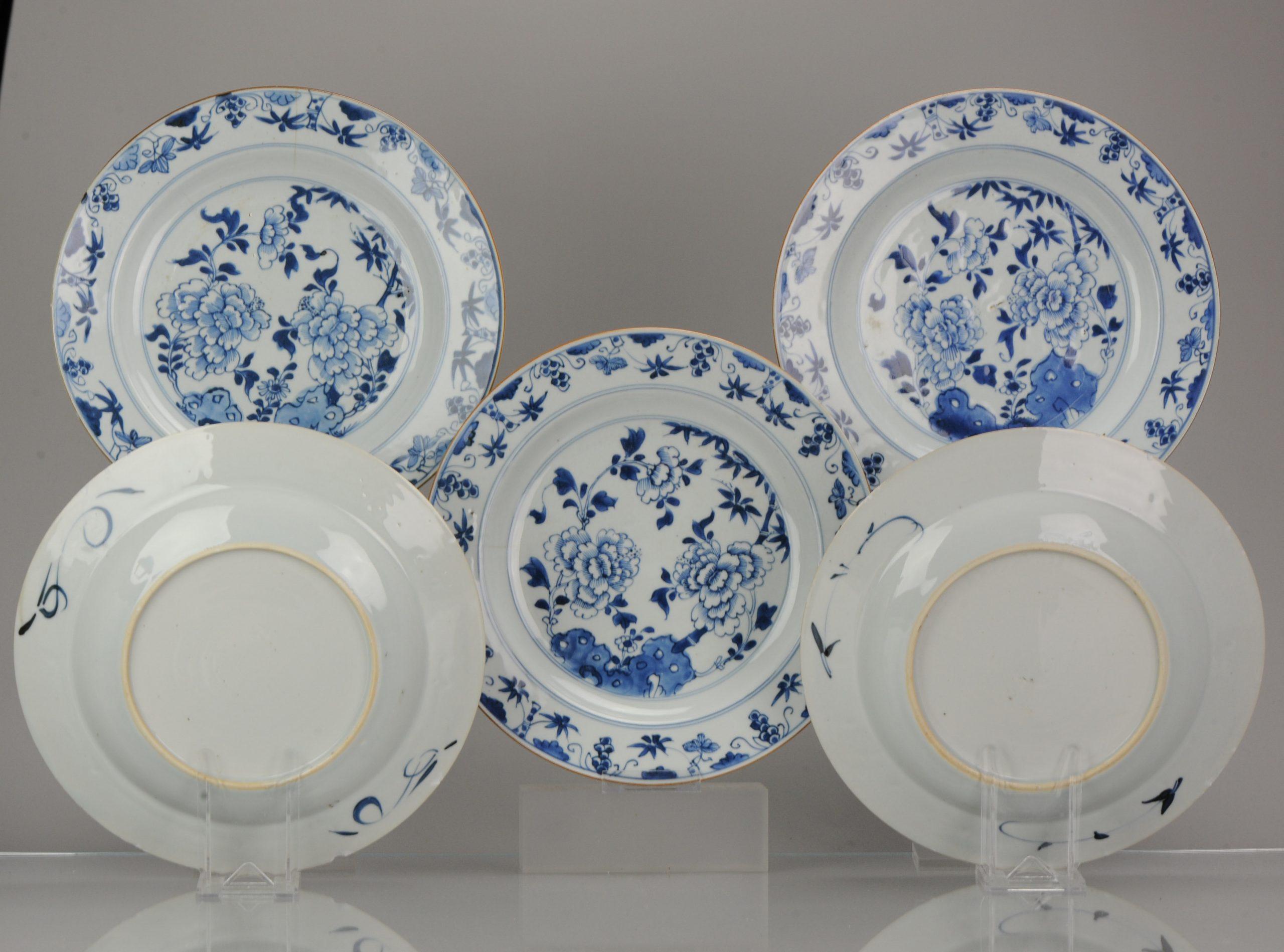vintage blue and white plates