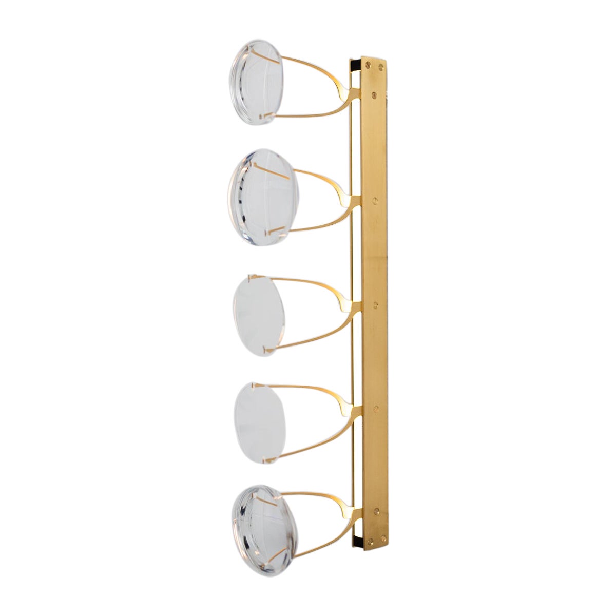 5-Lens Wall Lamp by Object Density For Sale