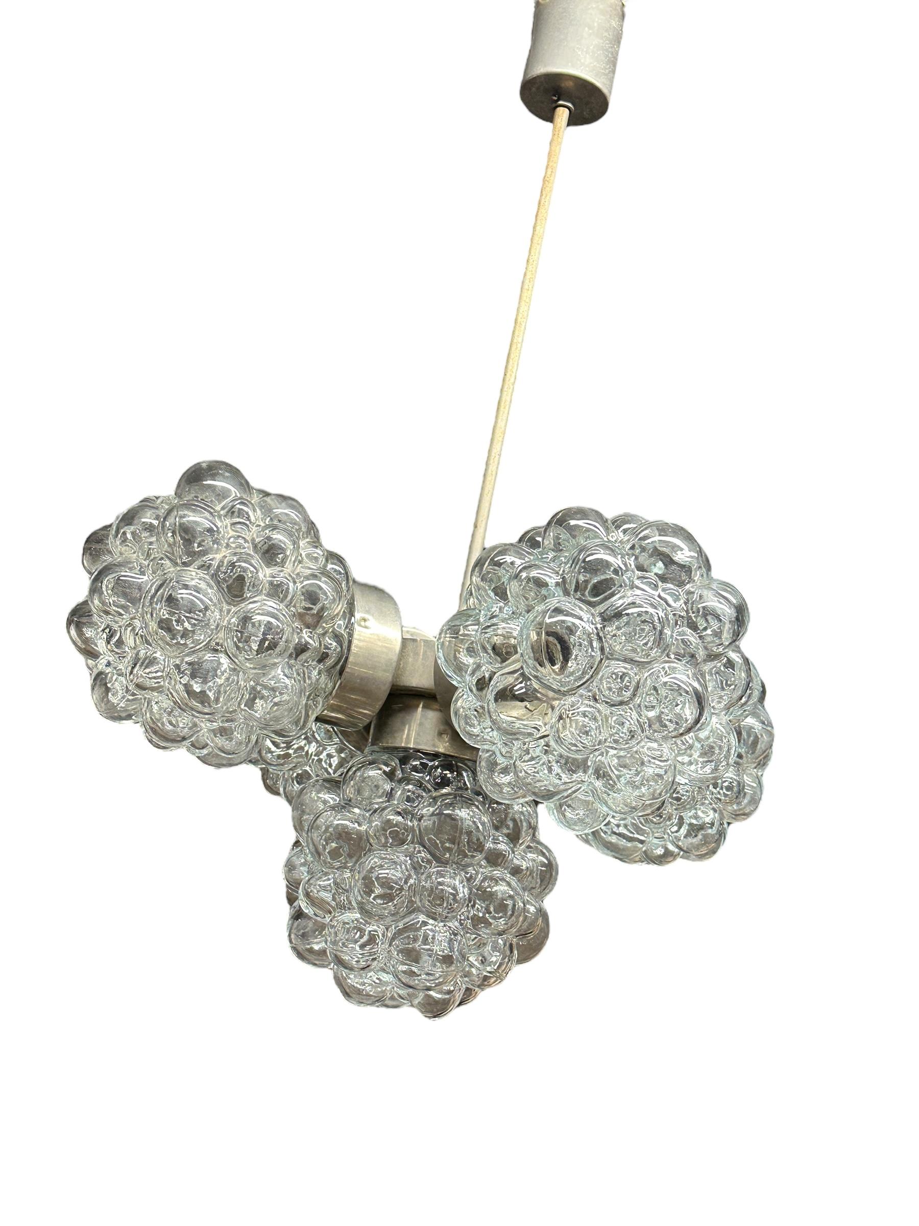 Lustre de style Helena Tynell à 5 lumières, Autriche, années 1960 en vente 9