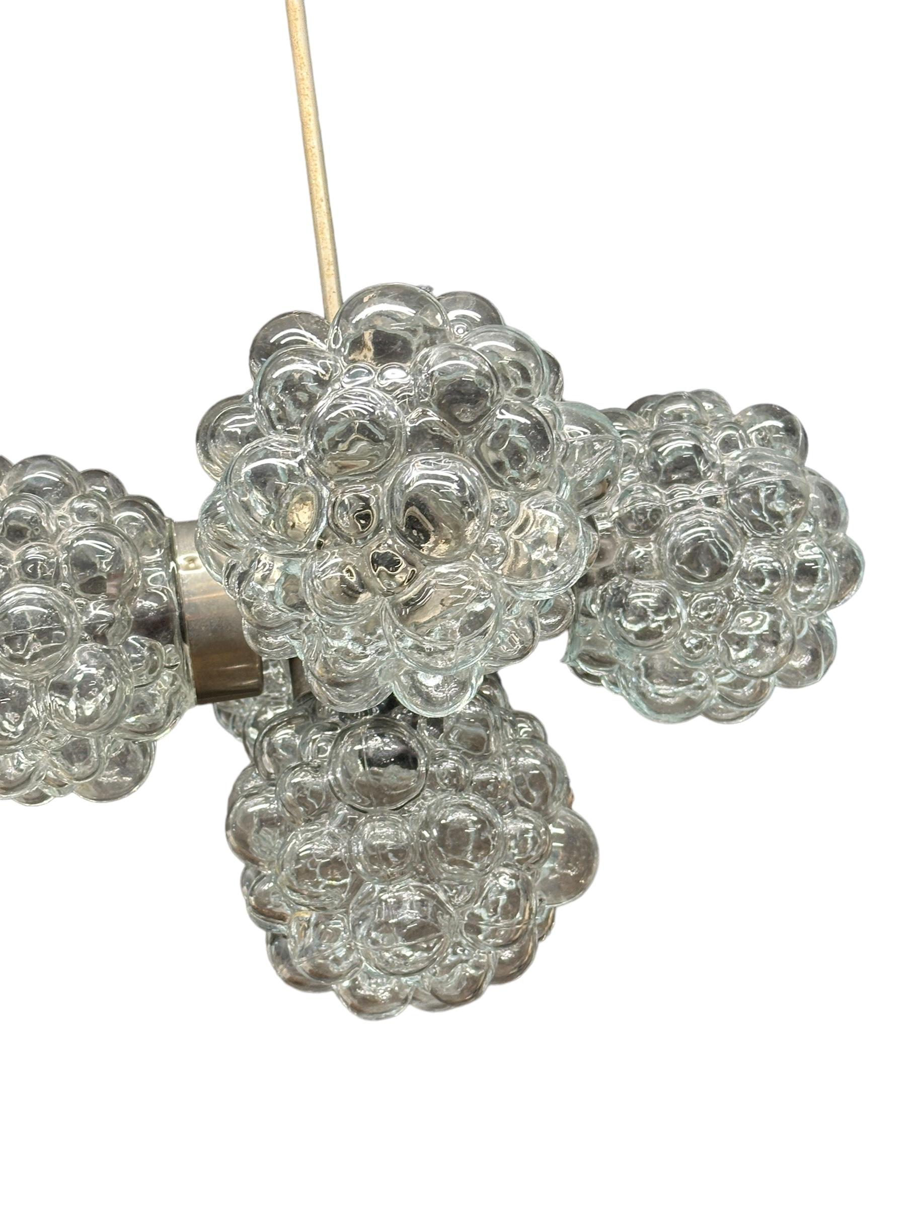 Lustre de style Helena Tynell à 5 lumières, Autriche, années 1960 en vente 2