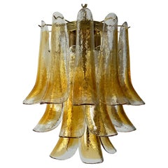 5-Light Murano Glass Chandelier, Italy, 1970s