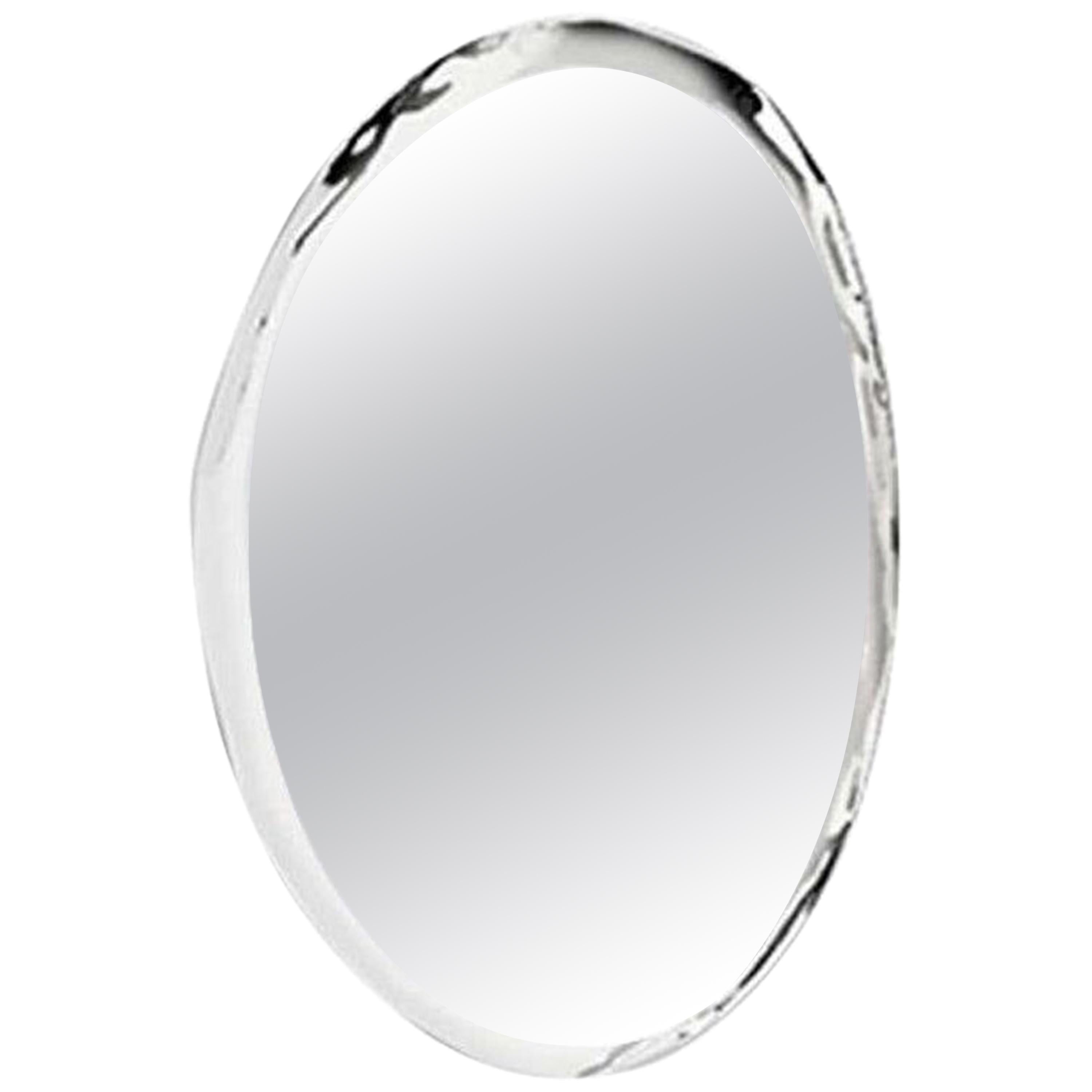 5, Limited Edition 24" Tall Polished Stainless Steel Wall Mirror For Sale