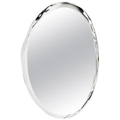 5, Limited Edition 24" Tall Polished Stainless Steel Wall Mirror