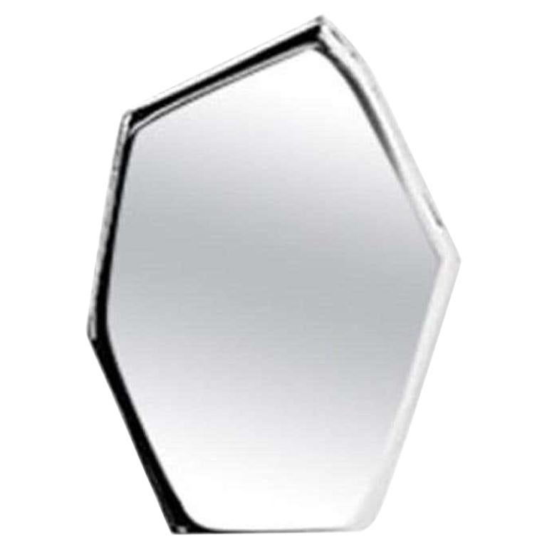 5, Limited Edition Polished Stainless Steel Wall Mirror For Sale