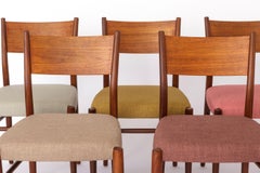 5 Lübke Chairs 1960s Germany Vintage