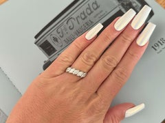 5 Marquise 1.50 Carat Diamond Band Ring Platinum