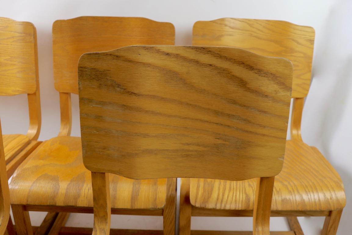 3 Mid Century Bentwood Chairs Attributed to Thonet 11