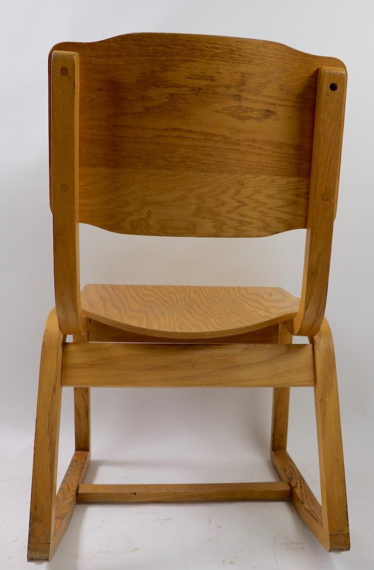 3 Mid Century Bentwood Chairs Attributed to Thonet 1