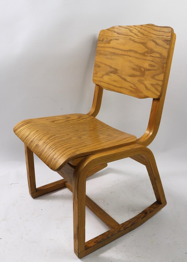 3 Mid Century Bentwood Chairs Attributed to Thonet 2