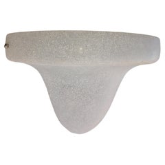 5 Mid-Century Modern Scavo Glass Murano Wall Sconces by Seguso