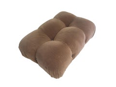 5 Poltrone e ottomani modulari Camaleonda in velluto a coste marrone di Bellini per C. B. & C.