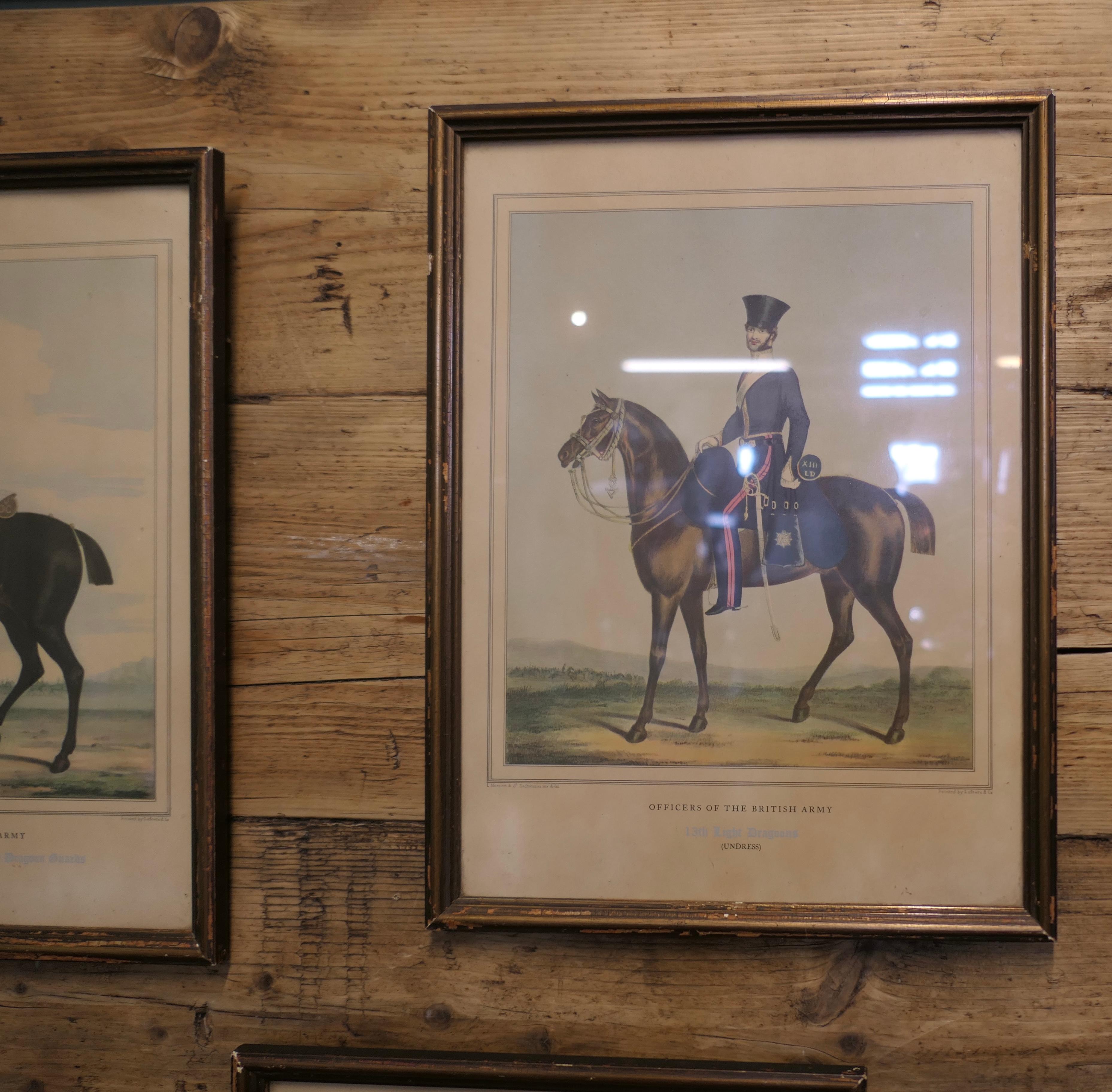 5 Officers of the British Army Pictures In Good Condition For Sale In Godshill, Isle of Wight