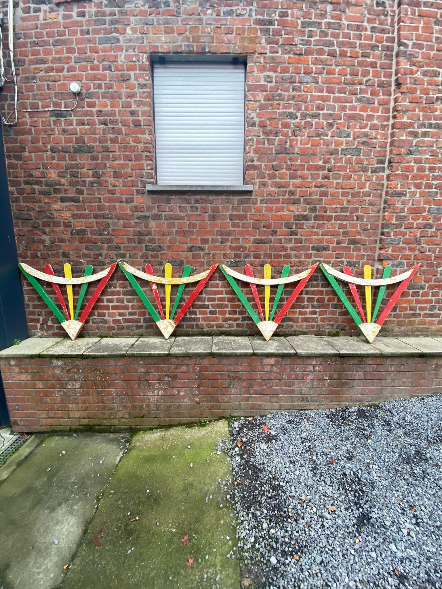 5 Old Traveling Circus Barriers, circa 1950 For Sale 4