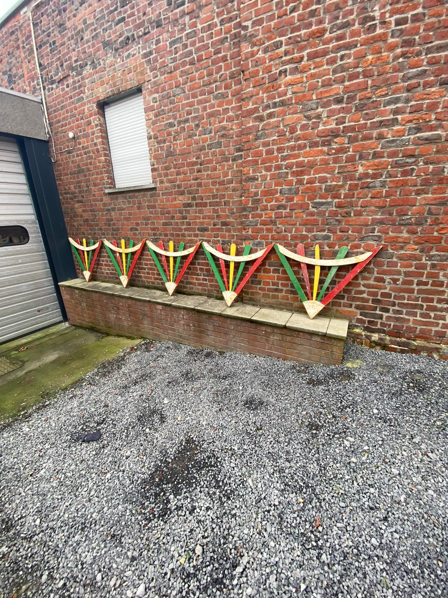 5 Old Traveling Circus Barriers, circa 1950 For Sale 6