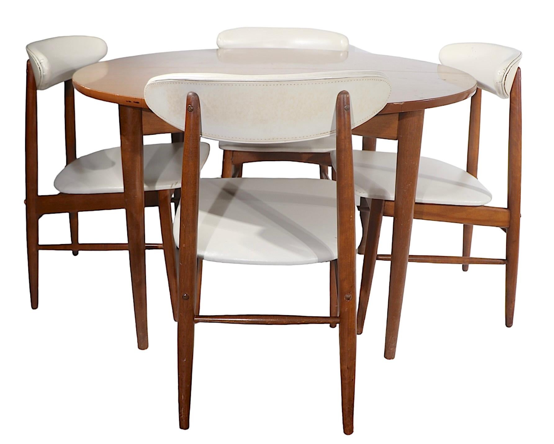 5 pc Mid Century Dinette Set by Viko Baumritter c 1950’s For Sale 1