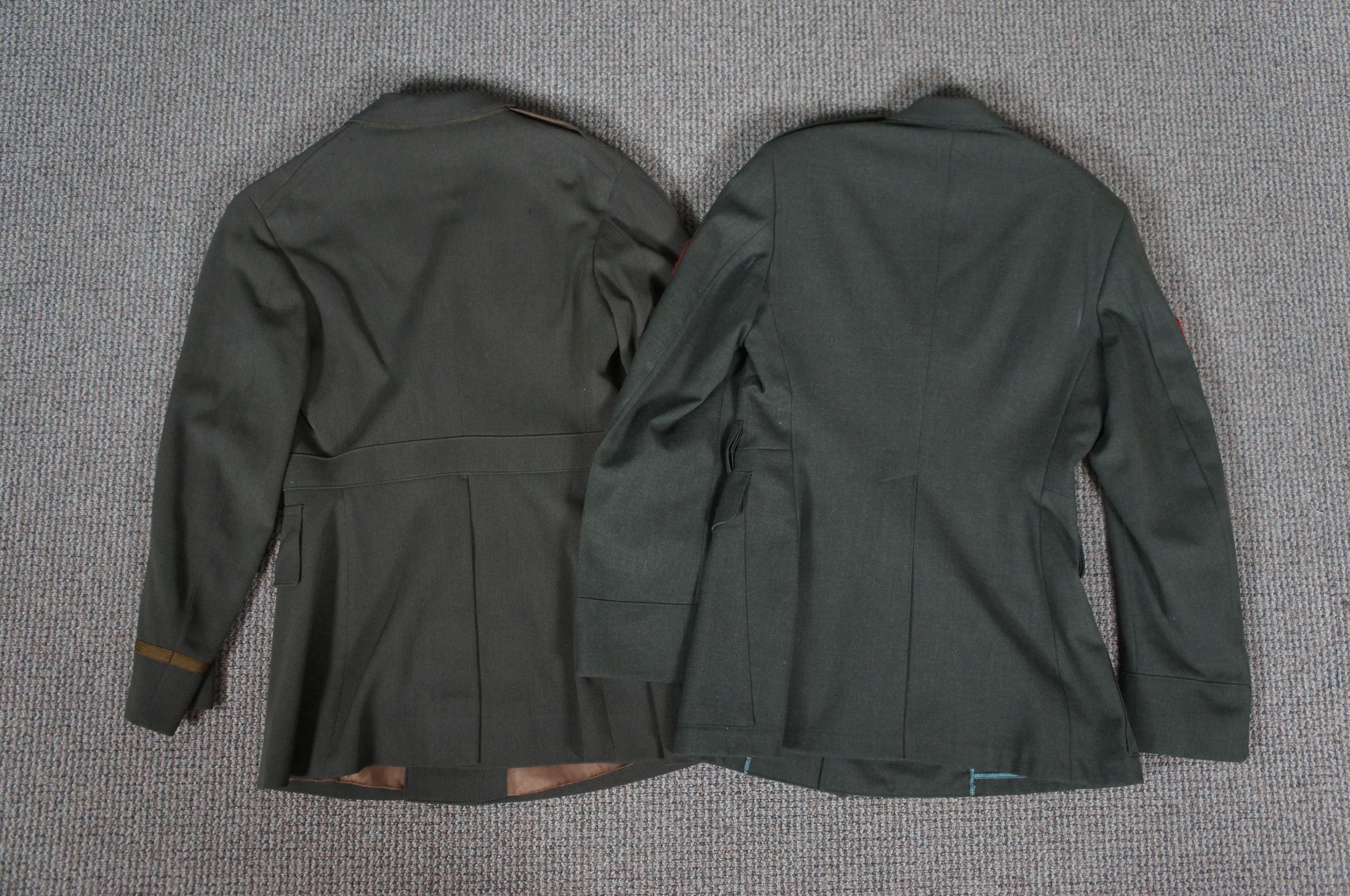 Fabric 5 Pc Mid Century United States Military Pants Jackets Vietnam USMC For Sale