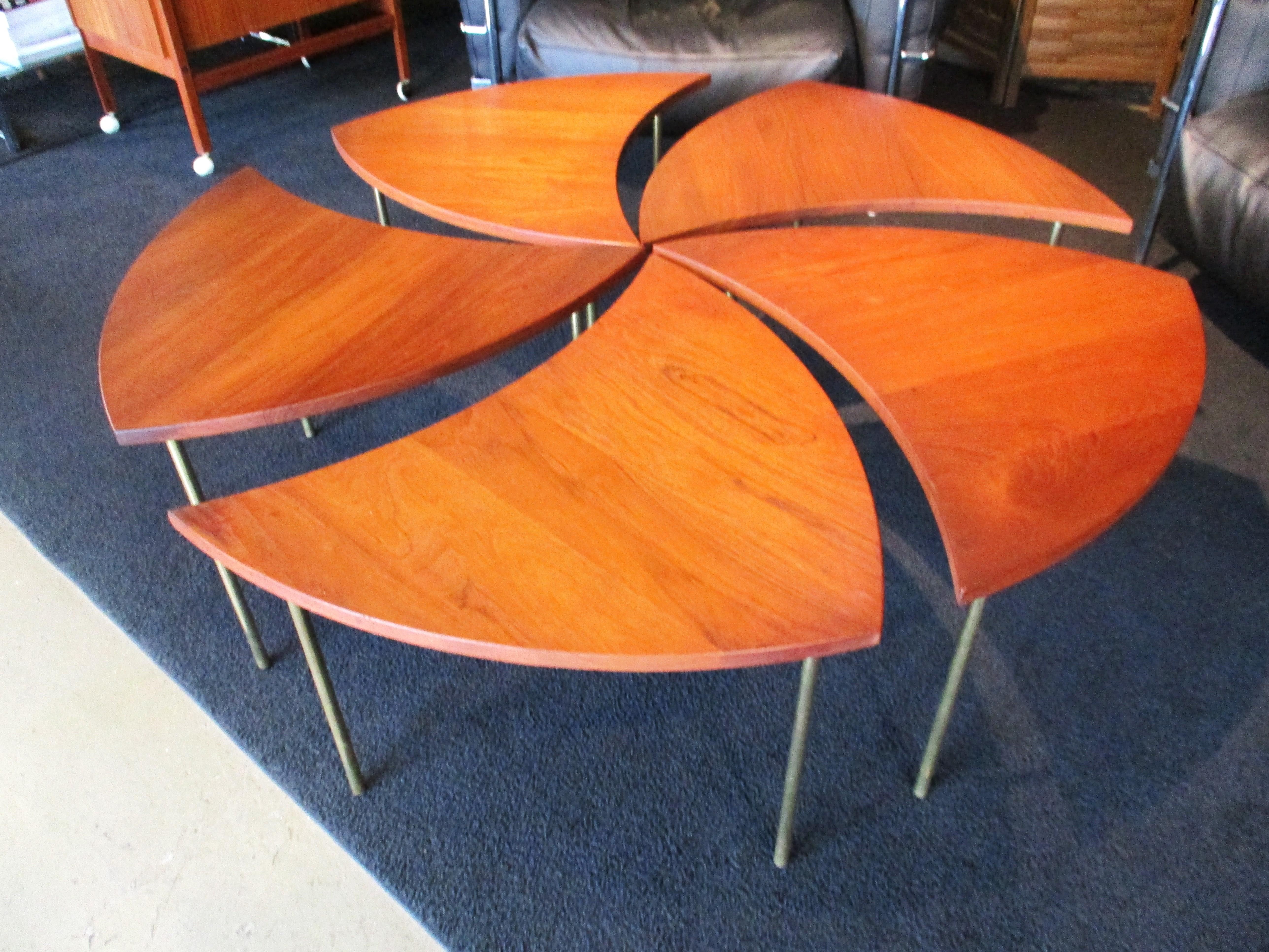 5 pc. Peter Hvidt Teak 523 Coffee Table by France & Sons Denmark  For Sale 4